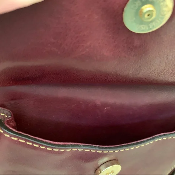 Dooney & Bourke Burgundy Florentine Leather Shoulder Bag - Picture 9 of 10